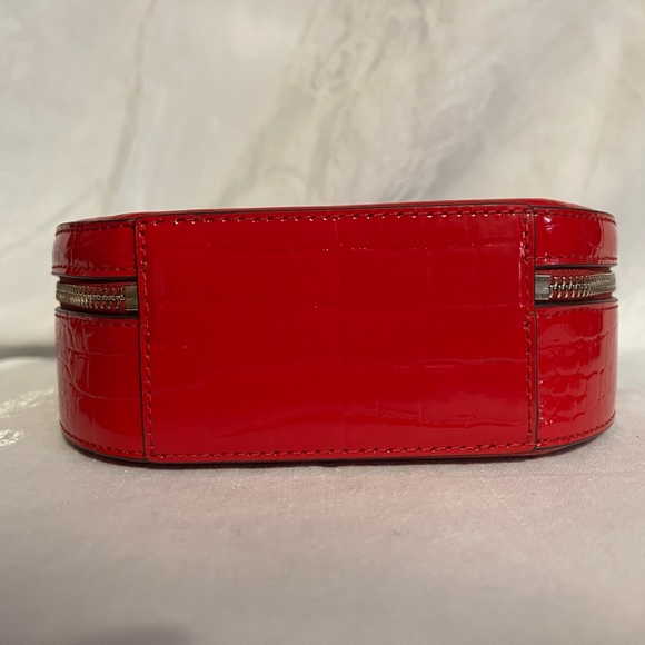 Kate Spade hot chili andi croc embossed patent leather canteen bag - Picture 7 of 12